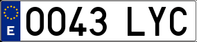Truck License Plate